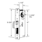 Prime-Line Commercial Door Deadbolt Lock, Aluminum, Laminated Swing Hook Lock (Single Pack) J 4558 - alternate 2